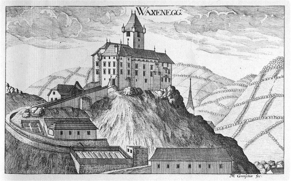 Vischer - Topographia Ducatus Stiriae - 463 Waxenegg bei Anger