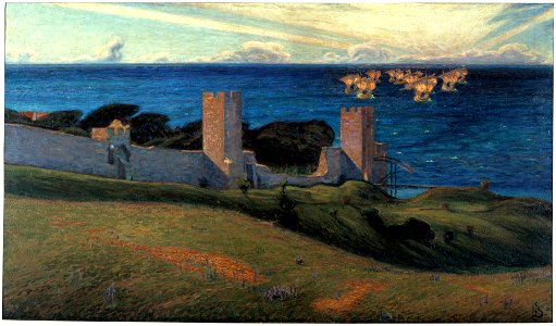 Vision. Scene from Visby (Richard Bergh) - Nationalmuseum - 21452