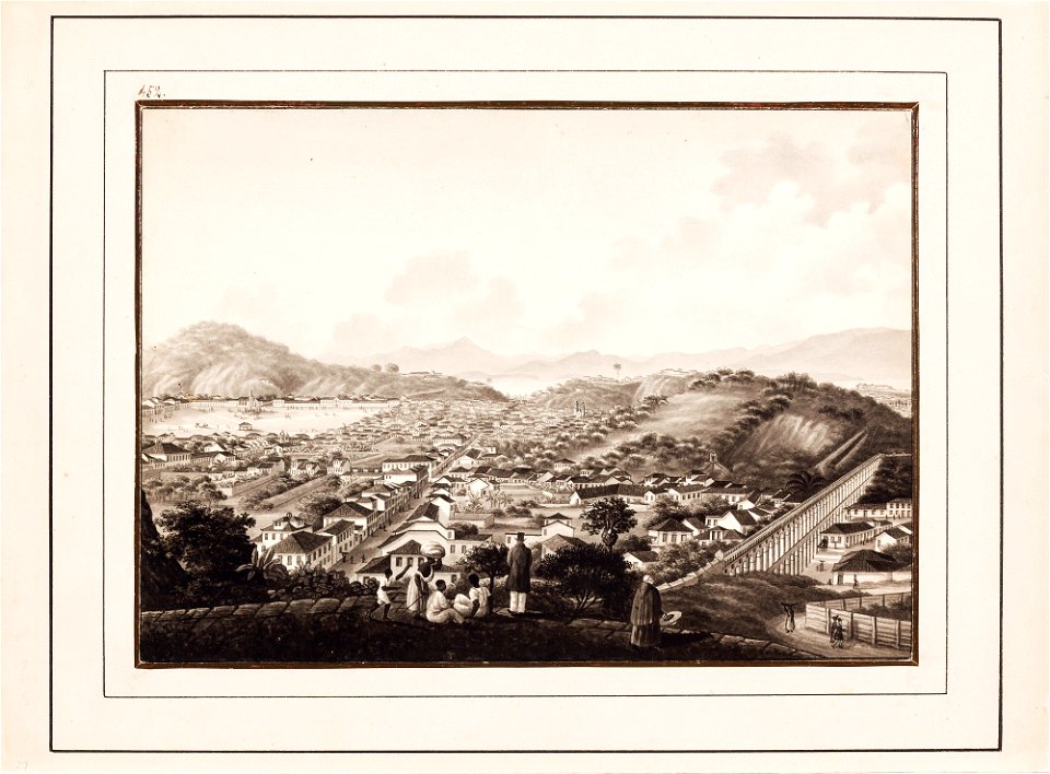 Vista da Cidade de St. Sebastião do Rio de Janeiro tirada do Convento de Sta. Thereza (1), da Coleção Brasiliana Iconográfica