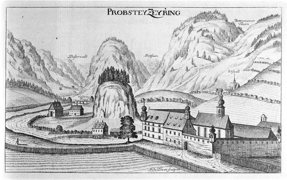 Vischer - Topographia Ducatus Stiriae - 494 Zeiring bei Oberzeiring