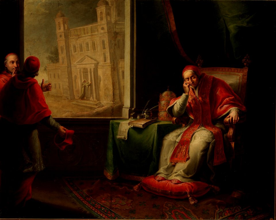 Visión del papa Inocencio III, de Manuel de la Cruz (Museo del Prado)