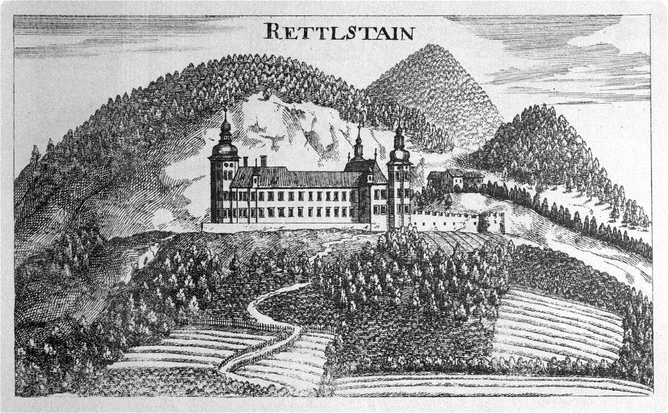 Vischer - Topographia Ducatus Stiriae - 352 Röthelstein bei Admont