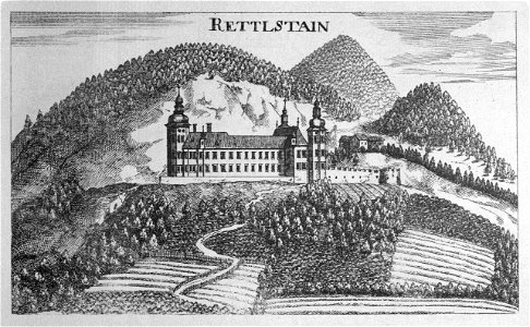 Vischer - Topographia Ducatus Stiriae - 352 Röthelstein bei Admont