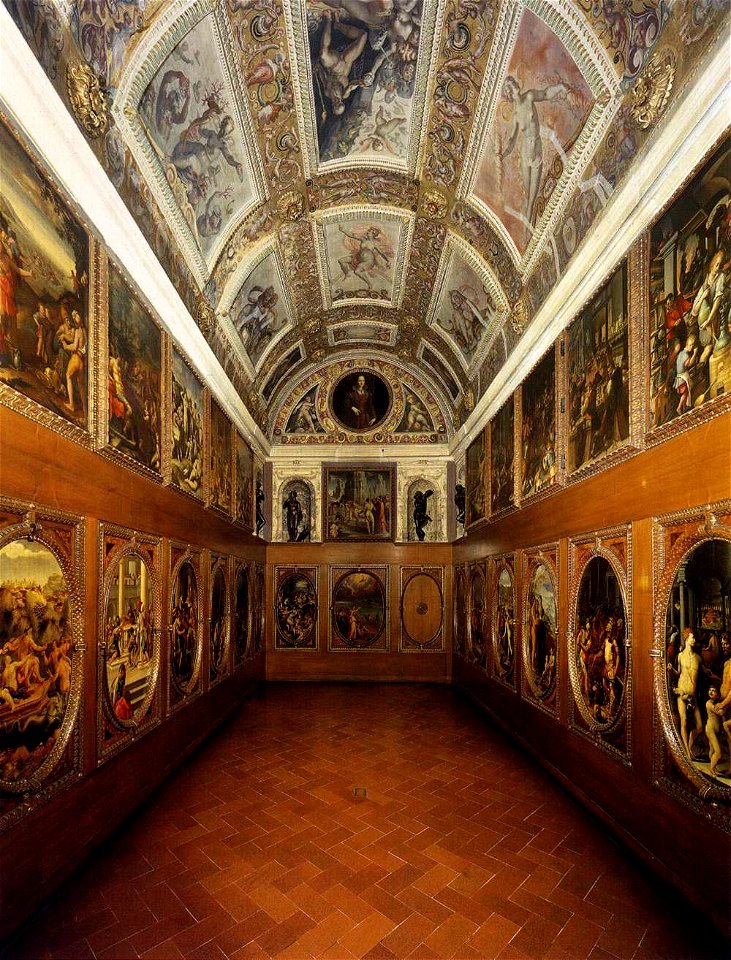 Vista del Studiolo de Francisco I