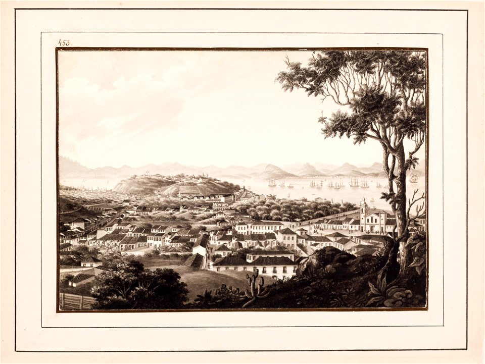 Vista da Cidade de St. Sebastião do Rio de Janeiro tirada do Convento de Sta. Thereza (2), da Coleção Brasiliana Iconográfica