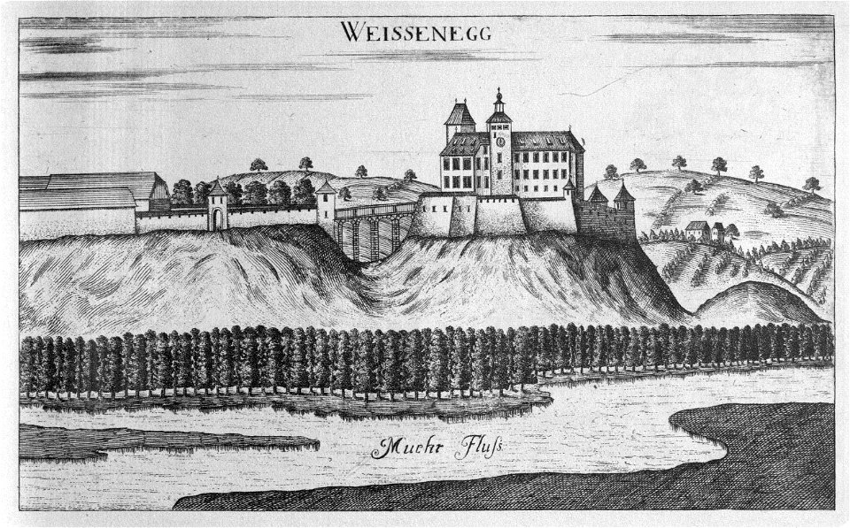 Vischer - Topographia Ducatus Stiriae - 465 Weißenegg bei Wildon