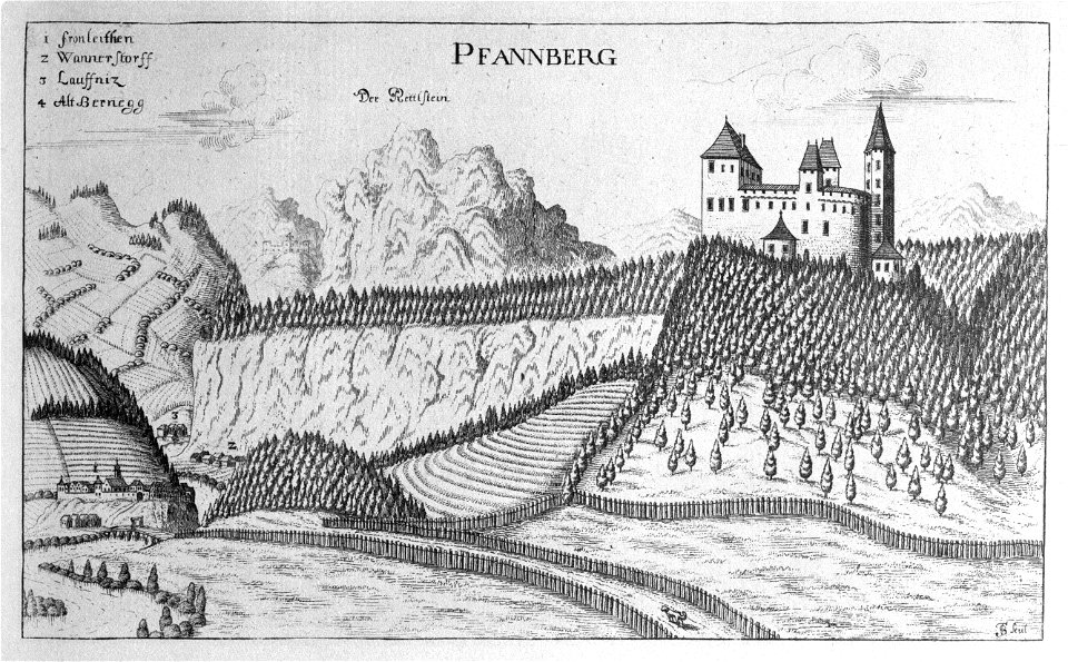 Vischer - Topographia Ducatus Stiriae - 299 Pfannberg bei Frohnleiten