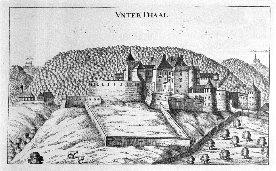 Vischer - Topographia Ducatus Stiriae - 428 Unterthal bei Graz