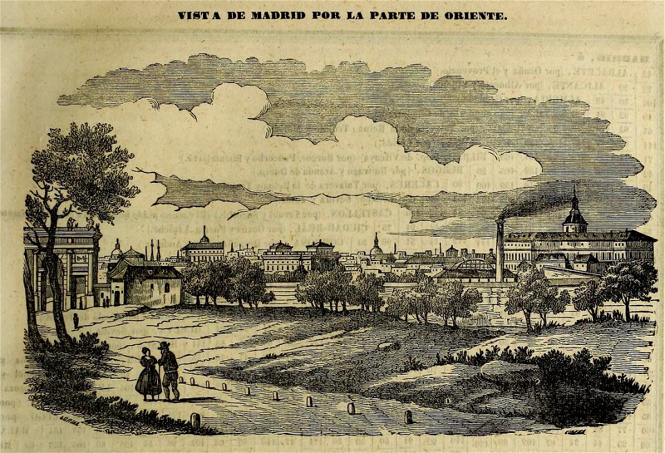 Vista de Madrid por la parte de Oriente