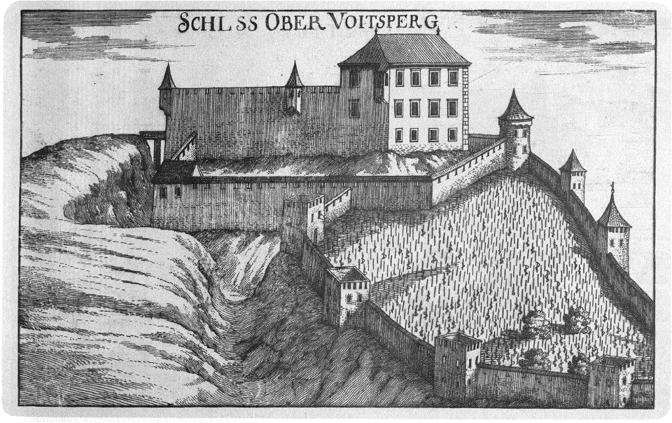 Vischer - Topographia Ducatus Stiriae - 452 Schloss Obervoitsberg