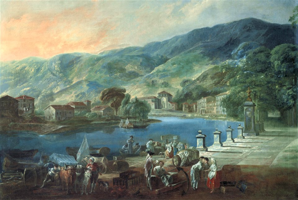Vista de El Arenal de Bilbao - Luis Paret