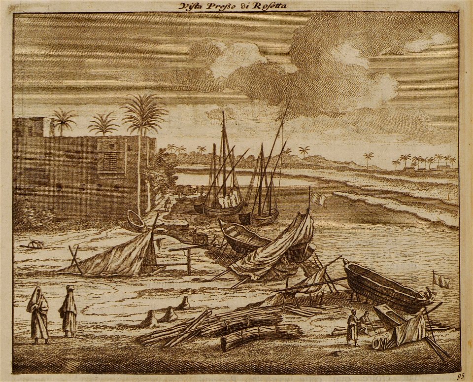 Vista presto di Rosetta - Bruyn Cornelis De - 1714