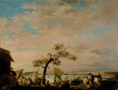 Vista de la Albufera de Valencia, por Antonio Carnicero