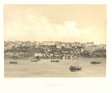 Vista de Salvador (BA (século XIX) AN. Free illustration for personal and commercial use.