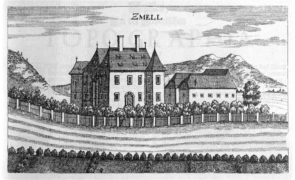 Vischer - Topographia Ducatus Stiriae - 495 Zmöll bei Leoben