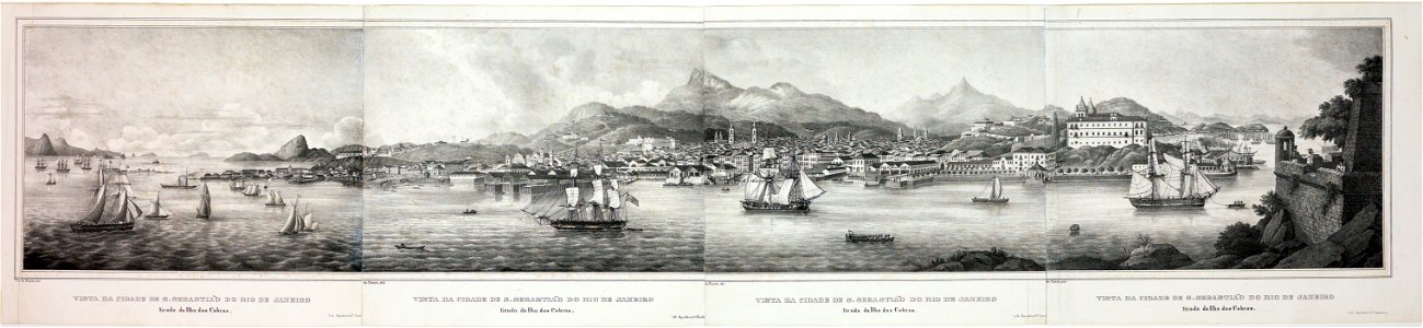Vista da Cidade de S. Sebastião do Rio de Janeiro tirada da Ilha das Cobras (2), da Coleção Brasiliana Iconográfica