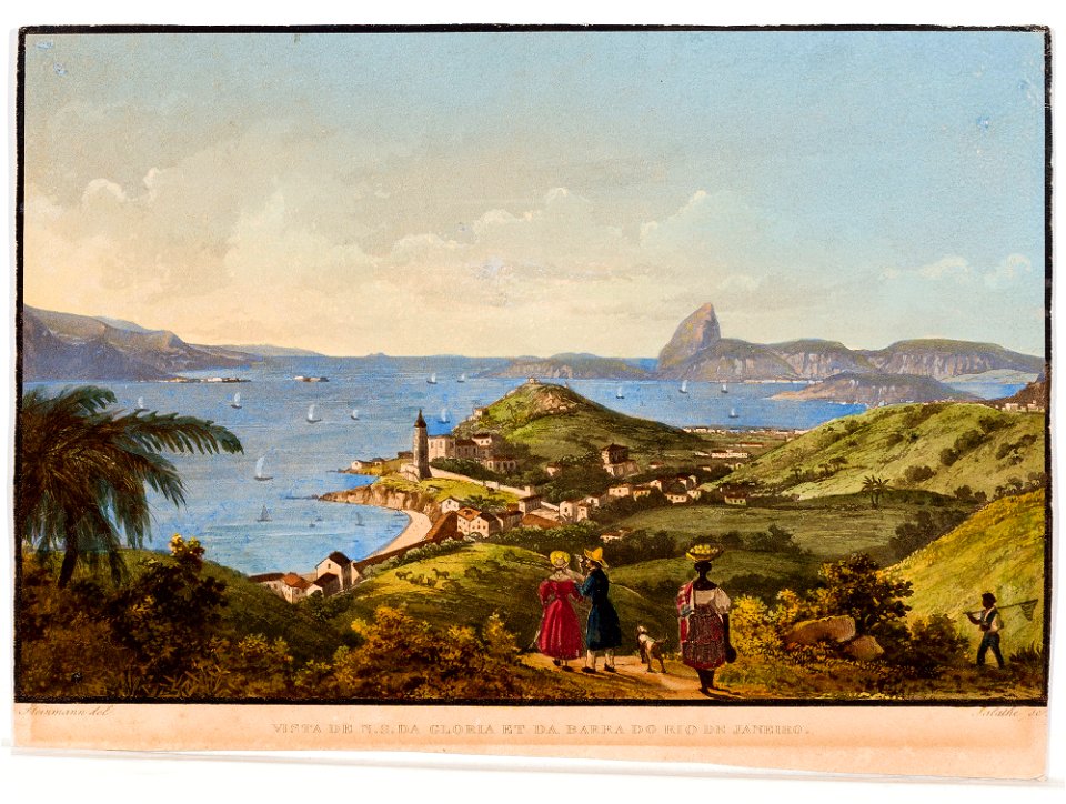 Vista de N. S. da Gloria et da Barra do Rio de Janeiro, da Coleção Brasiliana Iconográfica