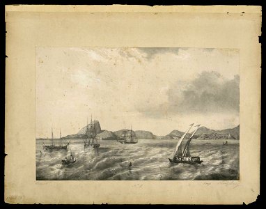 Vistas do Rio de Janeiro - cidade e baía - gravura 1