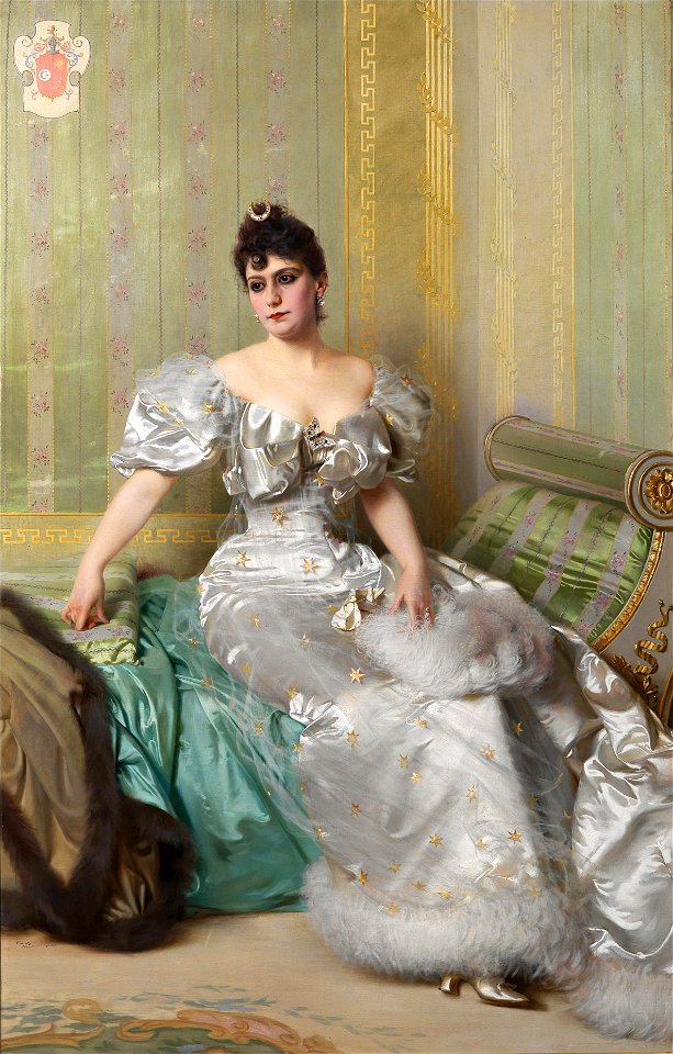 Vittorio Matteo Corcos - Portrait of Corinna Salmon