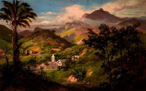 Vista de Petrópolis (atribuído), da Coleção Brasiliana Iconográfica. Free illustration for personal and commercial use.