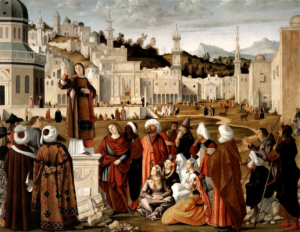 Vittore carpaccio, Sermon of St Stephen