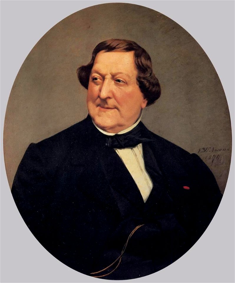 Vito d' Ancona - Portrait of Gioacchino Rossini - WGA00292