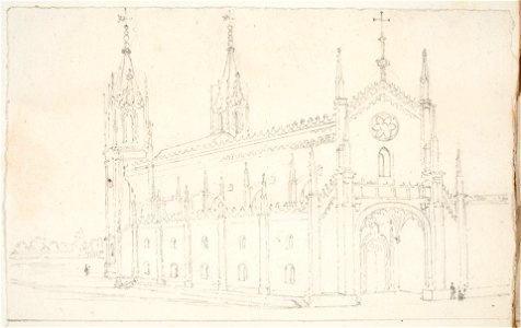 Vista exterior de la iglesia de los Jerónimos en Madrid