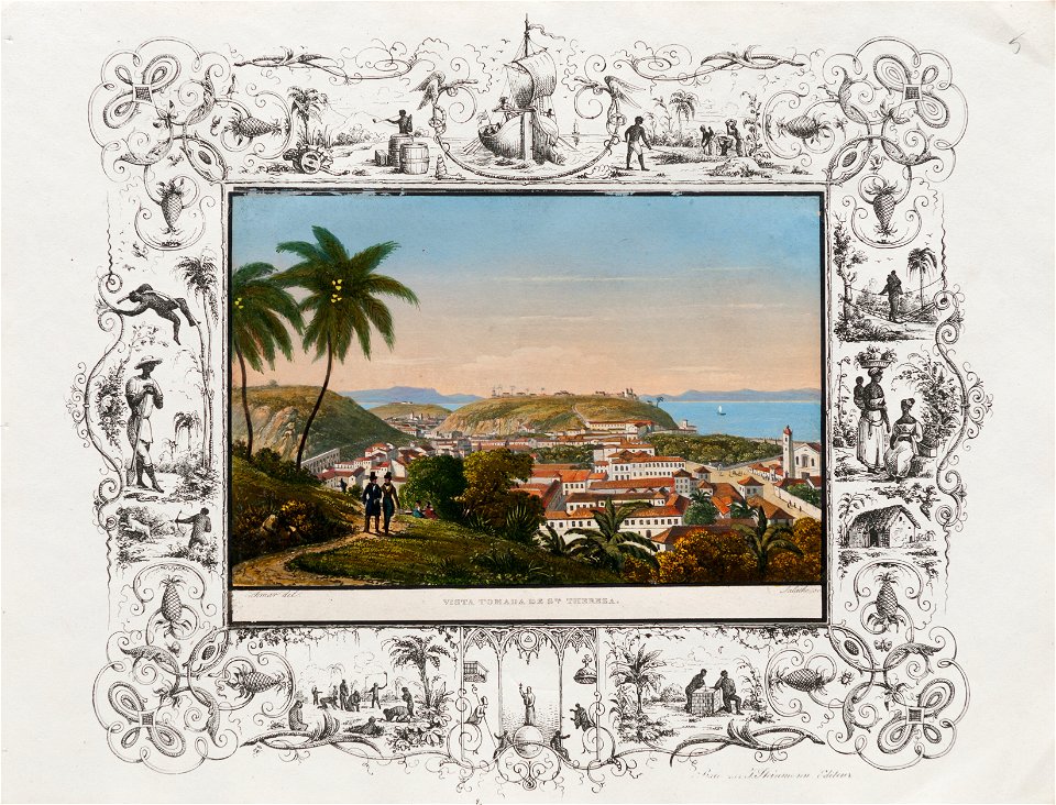 Vista Tomada de Sta. Thereza (1), da Coleção Brasiliana Iconográfica