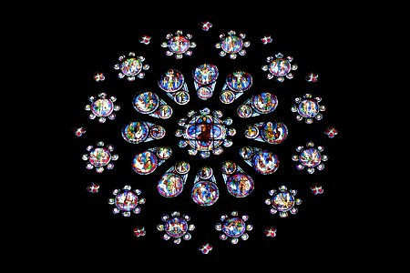 Vitrail Chartres-rosace 143