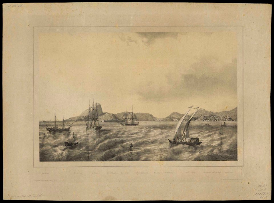 Vistas do Rio de Janeiro - cidade e baía - gravura 9