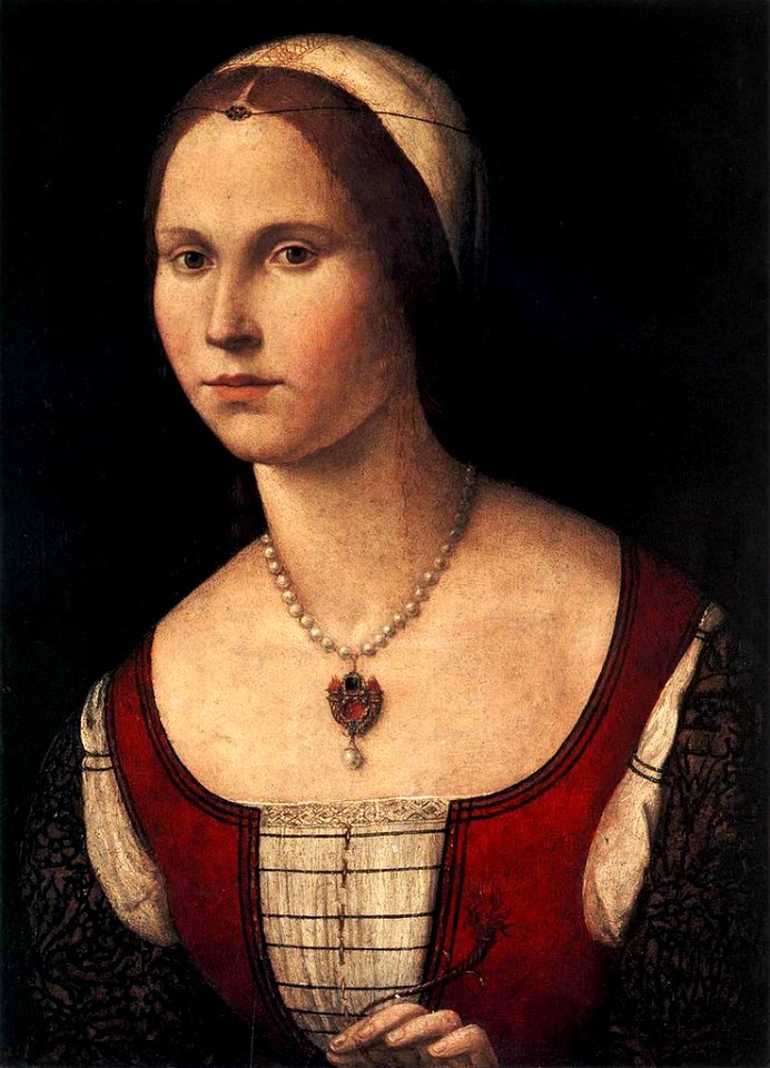 Vittore Carpaccio - Ritratto femminile - Collezione privata