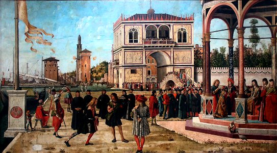 Vittore Carpaccio - Sant'Orsola polyptich - Ritorno Degli ambasciatori