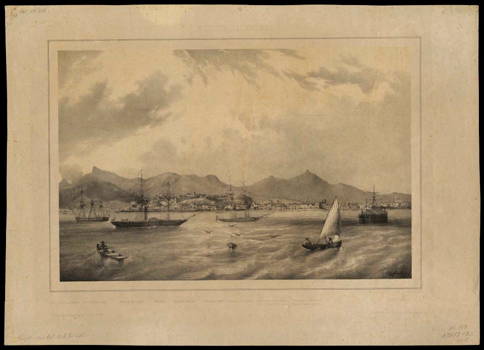 Vistas do Rio de Janeiro - cidade e baía - gravura 8