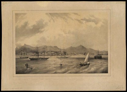Vistas do Rio de Janeiro - cidade e baía - gravura 8