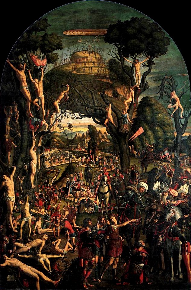 Vittore carpaccio, Crucifixion and Apotheosis of the Ten Thousand Martyrs