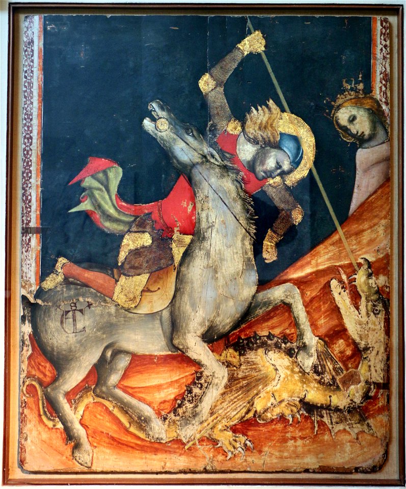 Vitale da bologna, san giorgio libera la principessa, 1330-35 ca., 01