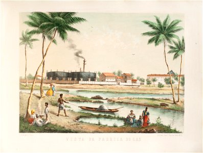 Vista da Fabrica do Gaz, da Coleção Brasiliana Iconográfica