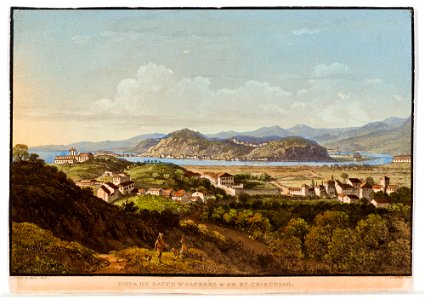 Vista do Sacco d´Alferès & de St. Cristovao (2), da Coleção Brasiliana Iconográfica