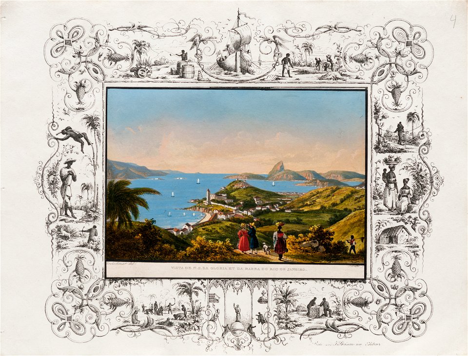 Vista de N. S. da Glória et da Barra do Rio de Janeiro, da Coleção Brasiliana Iconográfica