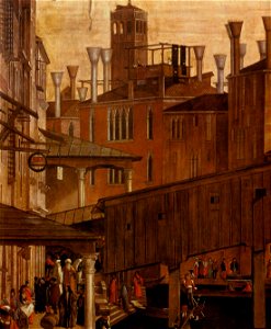 Vittore carpaccio, miracolo della Croce a Rialto 02