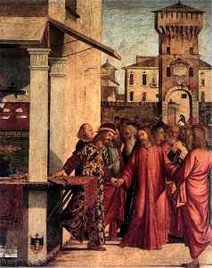 Vittore carpaccio, vocazione di san matteo. Free illustration for personal and commercial use.