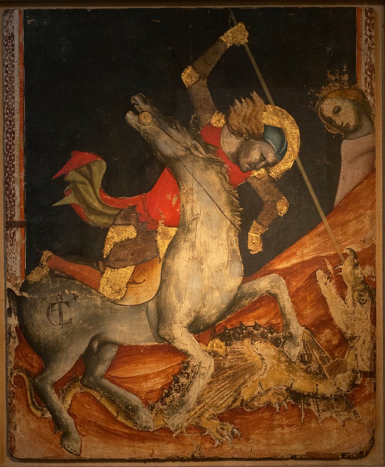 Vitale da Bologna (14e eeuw) - Sint-Joris bevrijdt de prinses - Bologna Pinacoteca Nazionale - 26-04-2012 9-24-03