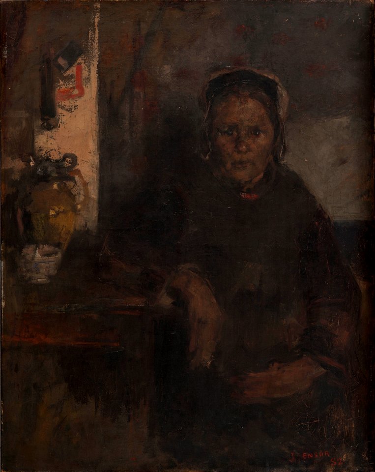 Vissersvrouw, James Ensor, Mu.ZEE Oostende, SM000167