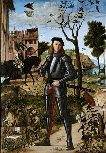 Vittore Carpaccio - Young Knight in a Landscape - Google Art ProjectFXD
