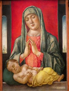 Bartolomeo Vivarini, madonna col bambino di san francisco. Free illustration for personal and commercial use.