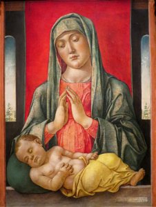 Bartolomeo Vivarini, madonna col bambino di san francisco