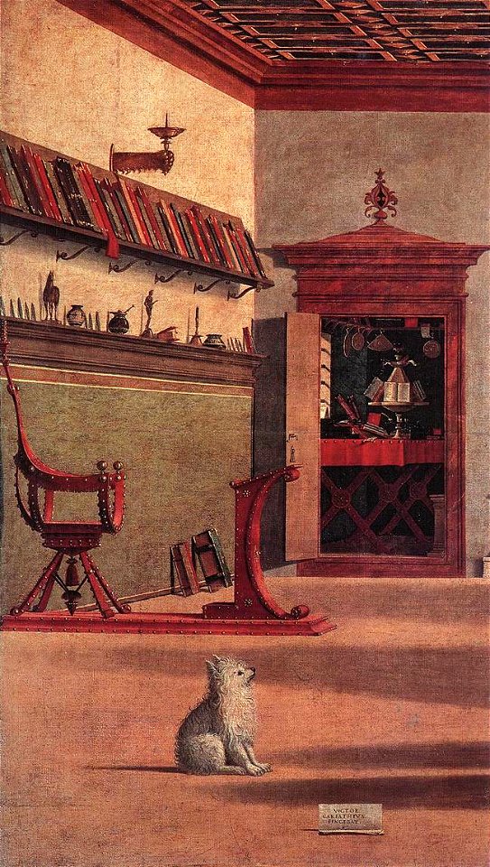Vittore carpaccio, visione di sant'agostino 03