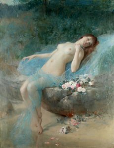 Vlaho Bukovac, 1887 - Reclining nude