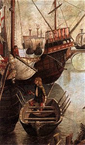 Vittore carpaccio, Arrival of the Pilgrims in Cologne 02