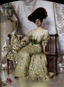 Vittorio Matteo Corcos Portrait der Contessa Nerina Pisani Volpi di Misurata 1906